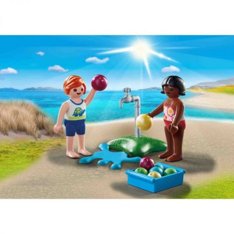 Playmobil - Figurine Copii Cu Baloane De Apa - poza 1