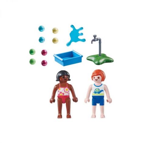 Playmobil - Figurine Copii Cu Baloane De Apa - poza 3