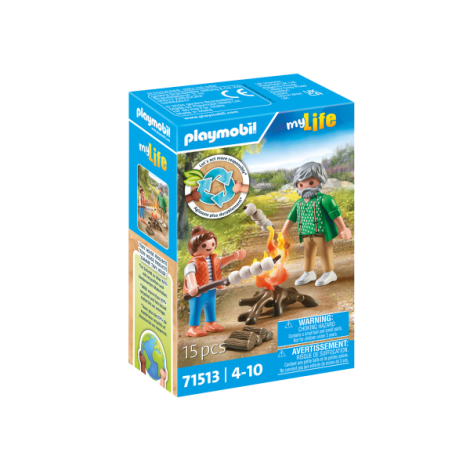 Playmobil-FOC DE TABARA CU BEZELE - poza 1