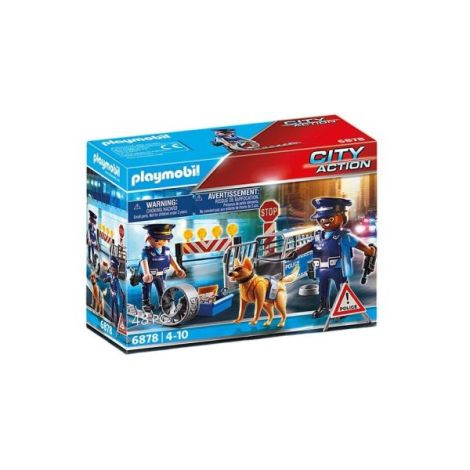 Playmobil - Jucarie de rol Blocajul rutier al politiei - poza 1