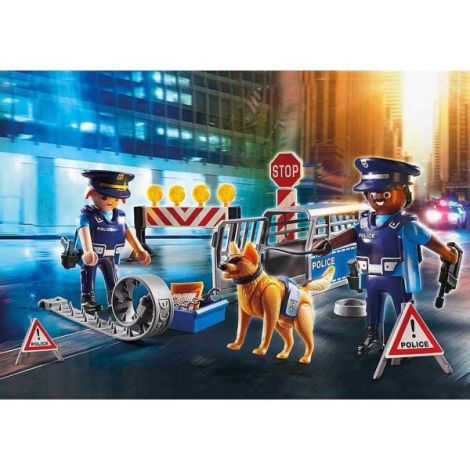 Playmobil - Jucarie de rol Blocajul rutier al politiei - poza 2