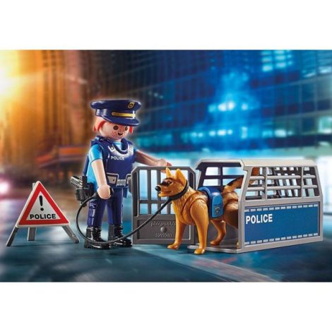 Playmobil - Jucarie de rol Blocajul rutier al politiei - poza 3