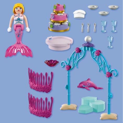 Playmobil - Jucarie de rol Bufet pentru nunta subacvatica - poza 3