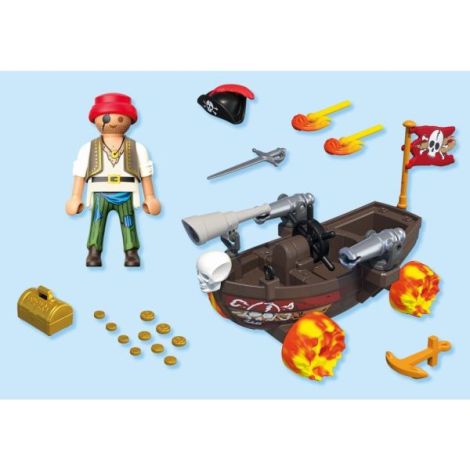 Playmobil - Jucarie de rol Cursa cu barca piratilor - poza 4