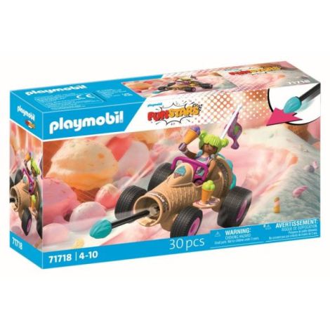 Playmobil - Jucarie de rol Cursa cu cornetul de inghetata - poza 2