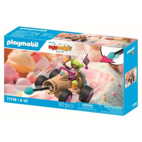 Playmobil - Jucarie de rol Cursa cu cornetul de inghetata - poza 3