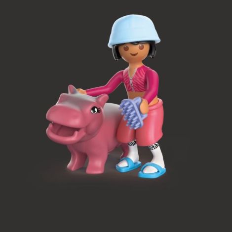 Playmobil - Jucarie de rol Distractia animalelor la baie - poza 5