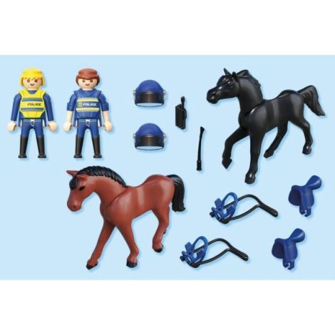 Playmobil - Jucarie de rol Echipaj de politie calare - poza 5