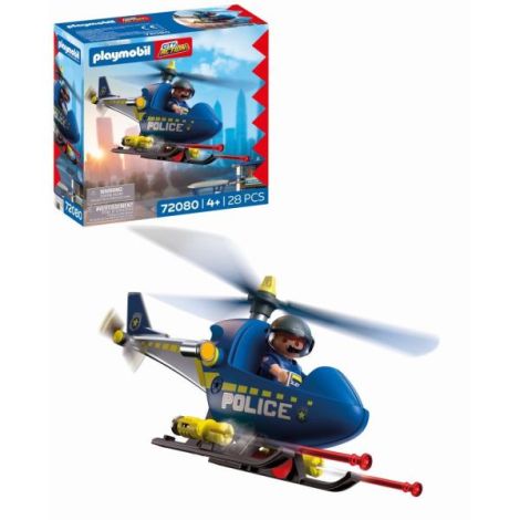 Playmobil - Jucarie de rol Elicopter de politie - poza 1