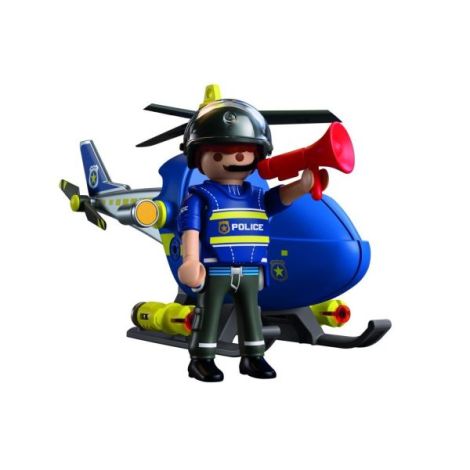 Playmobil - Jucarie de rol Elicopter de politie - poza 3