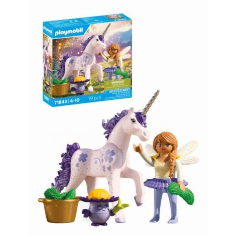 Playmobil - Jucarie de rol Figurina de colectie unicornul Lucky Lavender si zana - poza 1