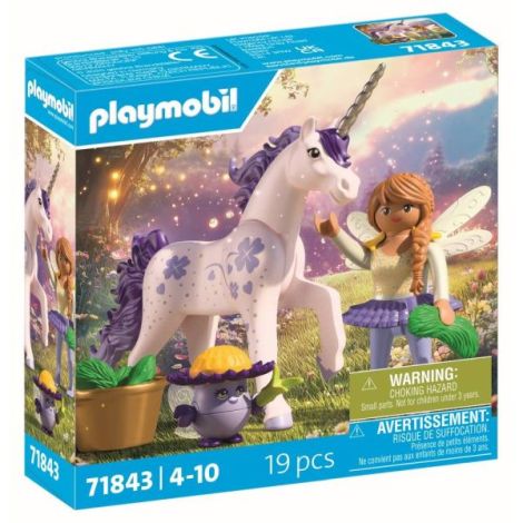 Playmobil - Jucarie de rol Figurina de colectie unicornul Lucky Lavender si zana - poza 2