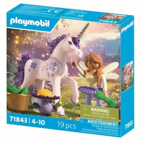 Playmobil - Jucarie de rol Figurina de colectie unicornul Lucky Lavender si zana - poza 3