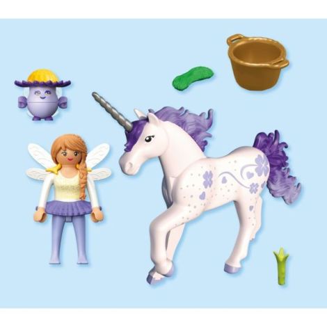 Playmobil - Jucarie de rol Figurina de colectie unicornul Lucky Lavender si zana - poza 4