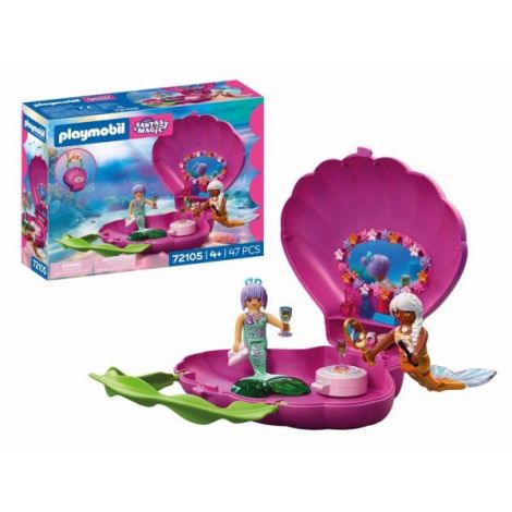 Playmobil - Jucarie de rol Geanta scoica a sirenei - poza 1