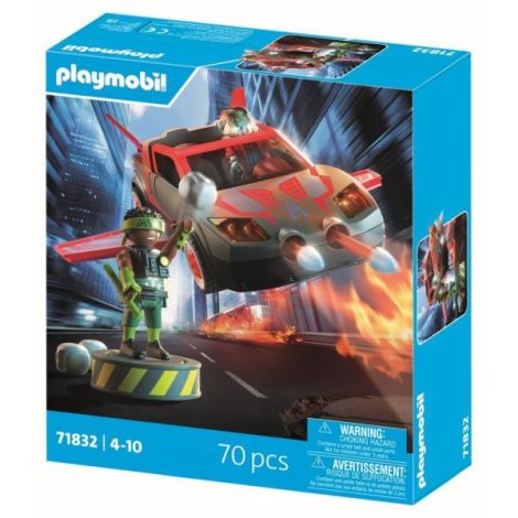 Playmobil - Jucarie de rol Lupta eroului cu vehicul - poza 3