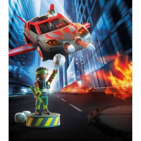 Playmobil - Jucarie de rol Lupta eroului cu vehicul - poza 5