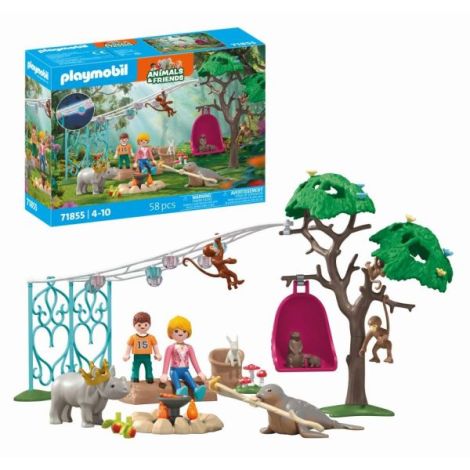 Playmobil - Jucarie de rol Petrecerea aniversara a animalelor - poza 1