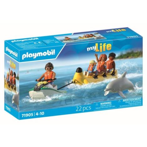 Playmobil - Jucarie de rol Plimbare pe mare cu banana - poza 2