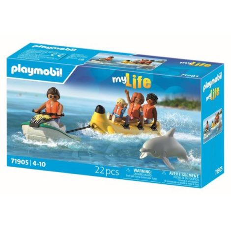 Playmobil - Jucarie de rol Plimbare pe mare cu banana - poza 3