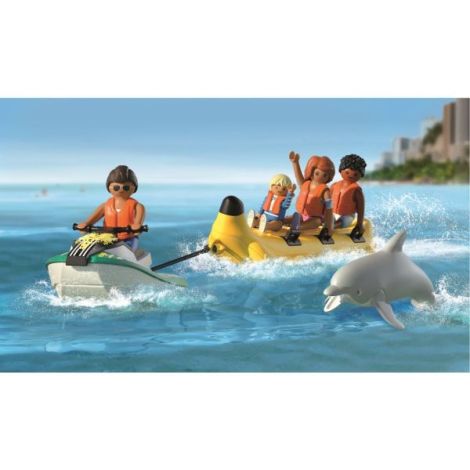 Playmobil - Jucarie de rol Plimbare pe mare cu banana - poza 4
