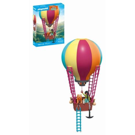 Playmobil - Jucarie de rol Plimbarea animalelor cu balonul - poza 1