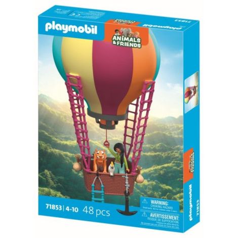 Playmobil - Jucarie de rol Plimbarea animalelor cu balonul - poza 2