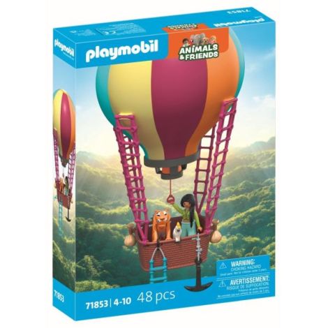 Playmobil - Jucarie de rol Plimbarea animalelor cu balonul - poza 3