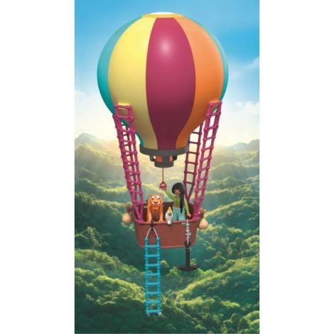 Playmobil - Jucarie de rol Plimbarea animalelor cu balonul - poza 4