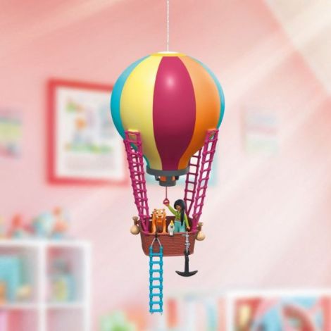 Playmobil - Jucarie de rol Plimbarea animalelor cu balonul - poza 5
