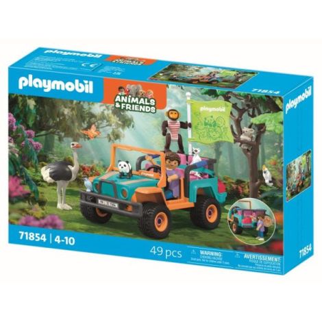 Playmobil - Jucarie de rol Plimbarea animalelor cu vehiculul de teren - poza 3