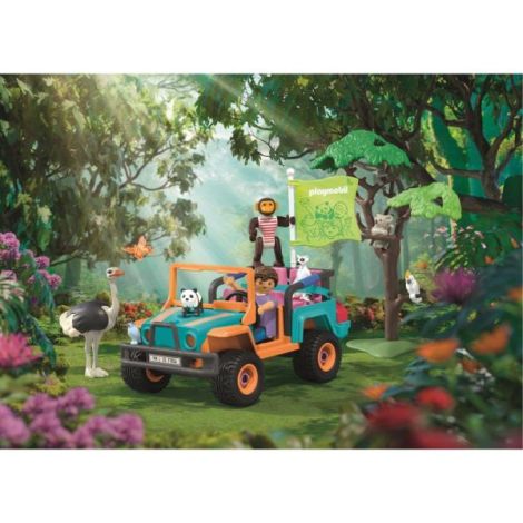 Playmobil - Jucarie de rol Plimbarea animalelor cu vehiculul de teren - poza 4