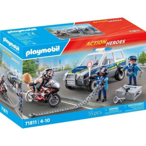 Playmobil - Jucarie de rol politisti in urmarirea hotului - poza 3