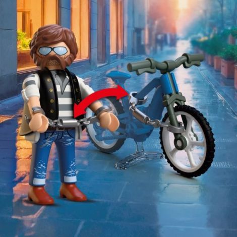 Playmobil - Jucarie de rol Prinderea hotului de biciclete - poza 4