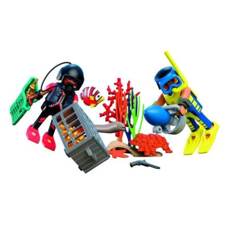 Playmobil - Jucarie de rol Scafandri politist si hot cu comoara - poza 2