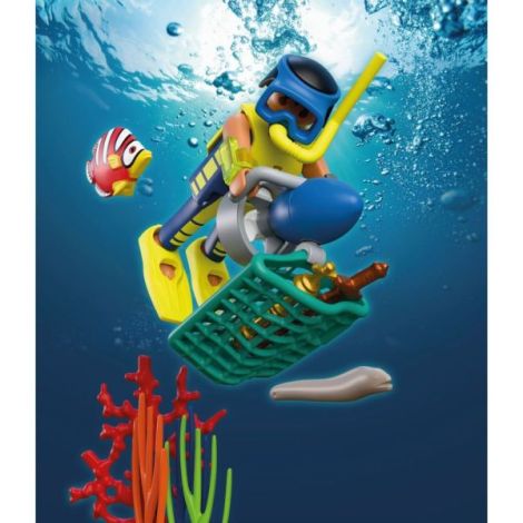 Playmobil - Jucarie de rol Scafandri politist si hot cu comoara - poza 4
