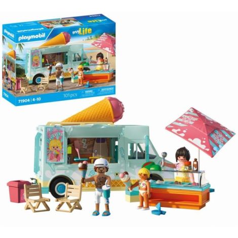 Playmobil - Jucarie de rol Stand de inghetata si magazin cu articole de surf - poza 1