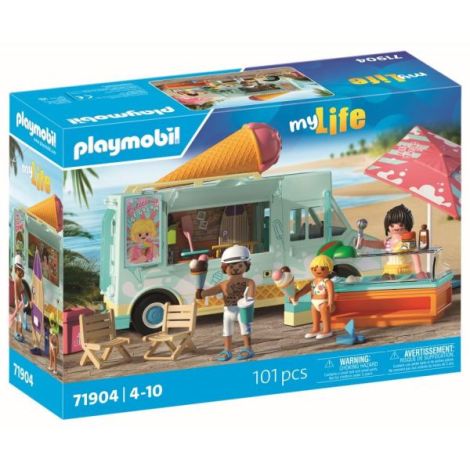 Playmobil - Jucarie de rol Stand de inghetata si magazin cu articole de surf - poza 2