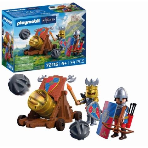 Playmobil - Jucarie de rol Tunul cavalerilor Leu - poza 1