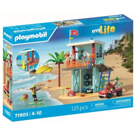 Playmobil - Jucarie de rol Turnul salvamarului si vehicul de plaja - poza 2