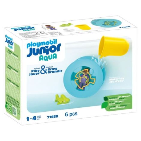 Playmobil Junior Aqua - Roata de apa cu pui de rechin - poza 2