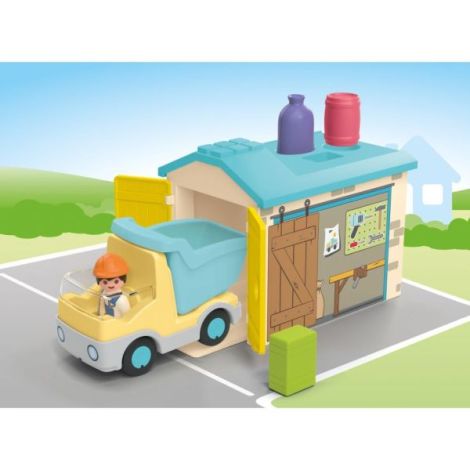 Playmobil Junior - Camion cu garaj de sortare - poza 1