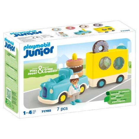 Playmobil Junior - Camion de stivuit si sortat cu gogosi - poza 2