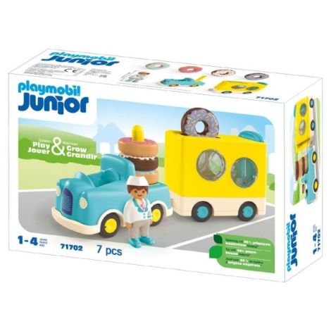 Playmobil Junior - Camion de stivuit si sortat cu gogosi - poza 3
