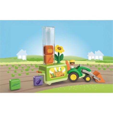 Playmobil - Junior dezvoltare prin joaca Tractor cu incarcatura si semanatoare - poza 4