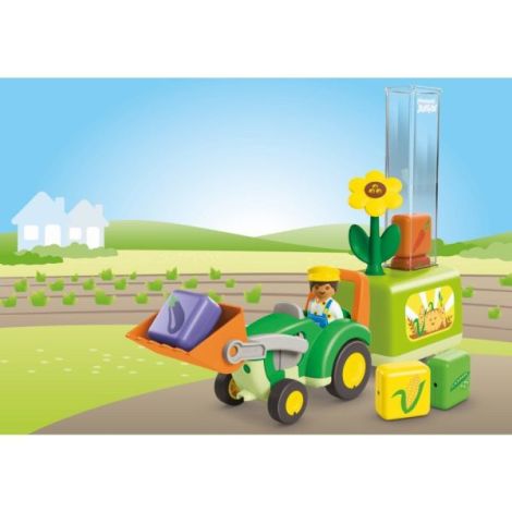 Playmobil - Junior dezvoltare prin joaca Tractor cu incarcatura si semanatoare - poza 5