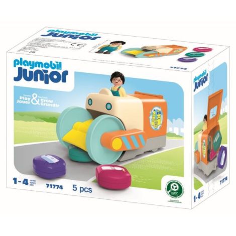 Playmobil - Junior dezvoltare prin joaca Vehicul de colectare a gunoiului - poza 3