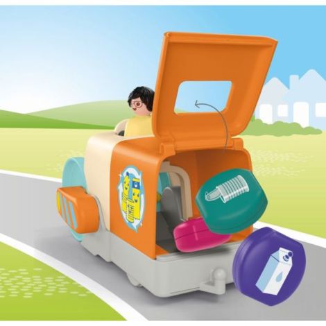 Playmobil - Junior dezvoltare prin joaca Vehicul de colectare a gunoiului - poza 5