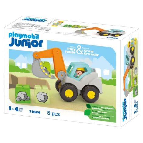 Playmobil Junior - Excavator cu brat mobil - poza 3