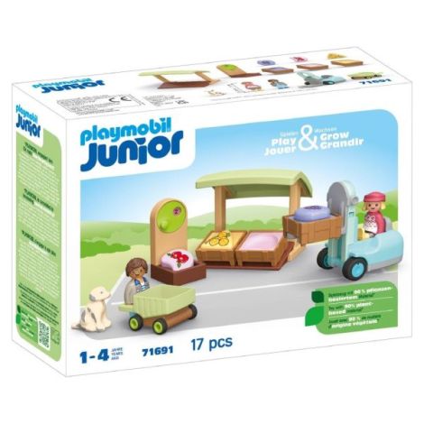 Playmobil Junior - Taraba la piata si stivuitor - poza 3